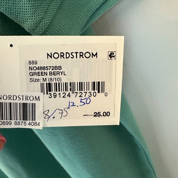 Nordstrom Boys Green Polo Shirt — New With Tags | Size Medium (8–10) - Picture 2 of 4